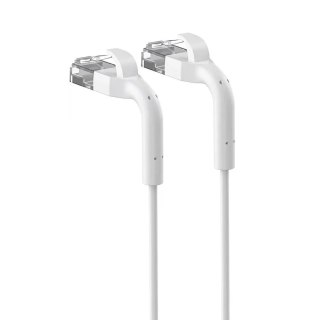 Extralink Patchcord kat.6a U/FTP 1Gbps miedź kabel sieciowy skrętka, łamana końcówka 2m biały