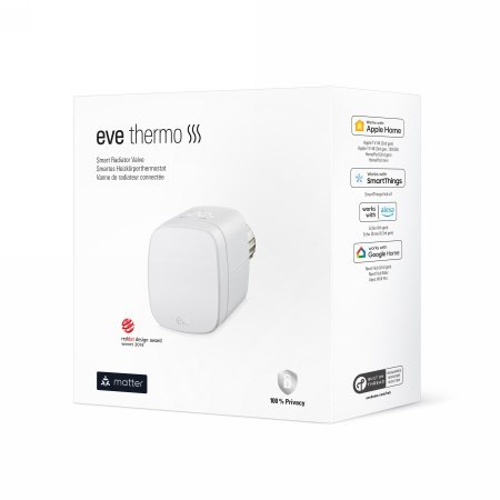 Eve Thermo Matter 4gen - inteligentny termostat (kompatybilność: Apple Home, Samsung SmartThings, Alexa, Google Home, Home Assis