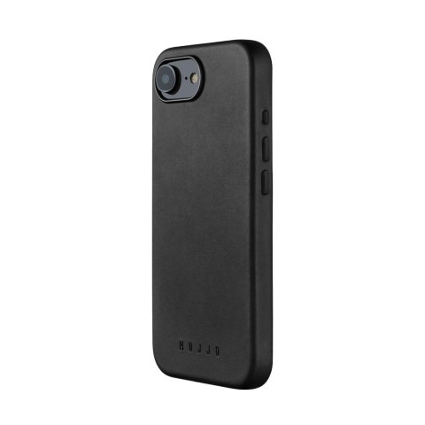 Mujjo Full Leather Case - etui skórzane do iPhone 16e / 17e kompatybilne z Magsafe (black)