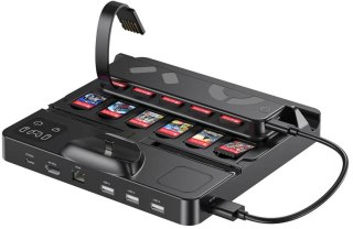 Unitek stacja ładująca Switch z przełącznikiem i czytnikiem kart do gier