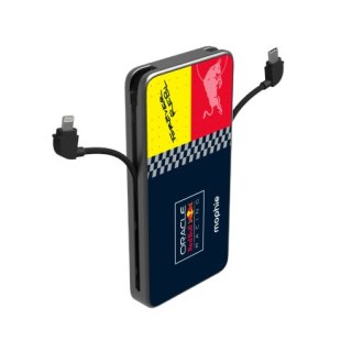 Mophie Powerstation Plus 10K Red Bull Racing - powerbank 10000mAh, zintegrowany kabel USB-C oraz lightning (1x port USB-C)