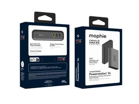 Mophie Powerstation Pro 20K Red Bull Racing - powerbank 20000mAh, kabel 20 cm USB-C - USB-C w zestawie (3x port USB-C)