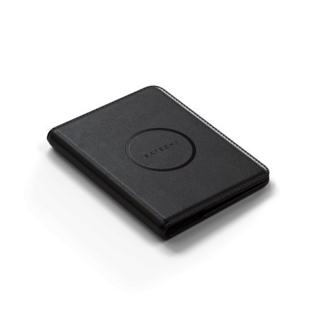 Satechi FindAll Passport Cover - etui na paszport ze skóry wegańskiej z lokalizatorem kompatybilne z Apple Find My (black)