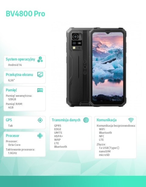 Blackview Smartfon BV4800 Pro 4/128GB czarny