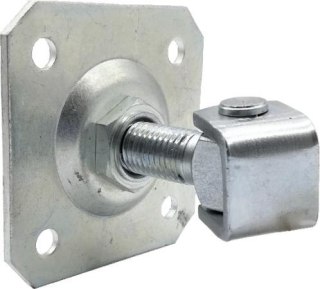 Zawias PSG 61.019.01 z szyldem 100x100x4mm - gwint M20 (regulowany, ucho ocynkowane)