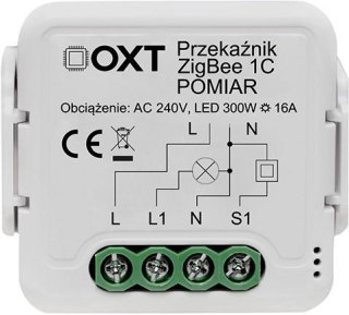 Moduł OXT przekaźnik 1 obw. pomiar 16A ZigBee TUYA T260P