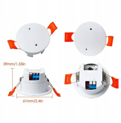 OXT Czujnik radar obecności jasności 230V ZigBee TUYA T160