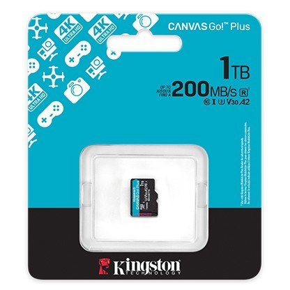 Kingston Karta pamięci microSD 1TB Canvas Go! Plus 200MB/s A2 U3 V30