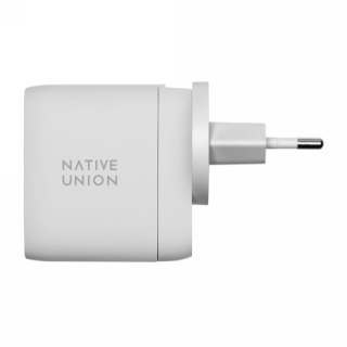 Native Union Fast GaN Charger - ładowarka 67W PD, 2x USB-C, adaptery US/UK/EU w zestawie (white)
