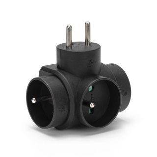 Rozgałęźnik sieciowy MONTIS MT028-BK potrójny czarny