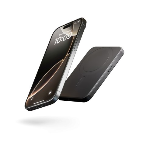 ZENS Slim Qi2 Aluminium Powerbank - magnetyczny powerbank 5000 mAh kompatybilny z MagSafe i Qi2 (black)