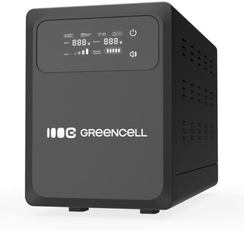 UPS ZASILACZ AWARYJNY Greencell PowerCore 1200VA 800W AVR 12VDC LCD