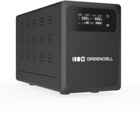 UPS ZASILACZ AWARYJNY Greencell PowerCore 1200VA 800W AVR 12VDC LCD