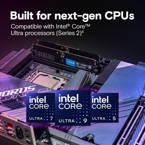 Crucial Pamięć DDR5 64GB/6400 CL52 CUDIMM