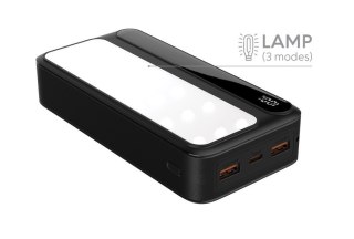 Rebeltec Powerbank P20 LCDPD LAMP 20 000mAh, zintegrowana lampa LED z funkcją latarki