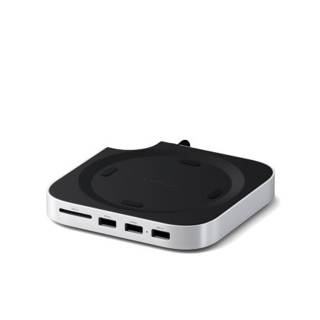 Satechi Mac Mini M4 Stand & Hub SSD - aluminiowa podstawka do Mac Mini z Hub USB-C (host USB-C 3.2 gen. 2, 2x USB-A 3.2 10Gpbs,U