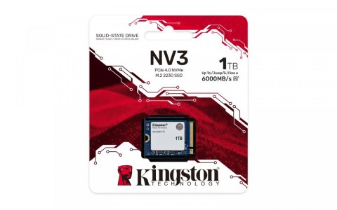 Kingston Dysk SSD NV3 1TB M.2 2230 PCI-e 4.0 NVMe 6000/4000