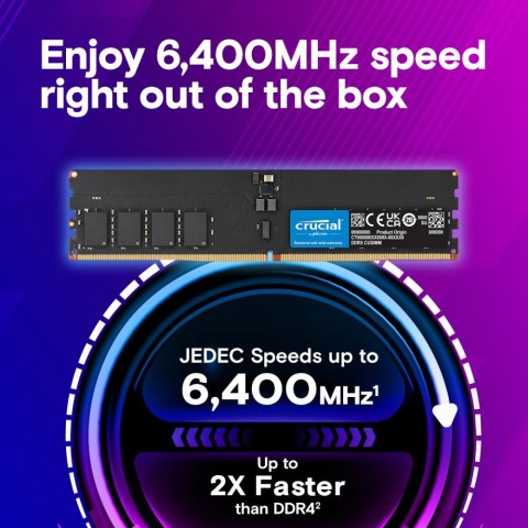 Crucial Pamięć DDR5 32GB/6400 CL52 CUDIMM