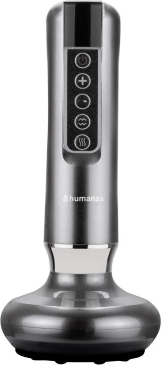 Masażer antycellulitowy z funkcją bańki chińskiej Humanas DermaSmooth - szary