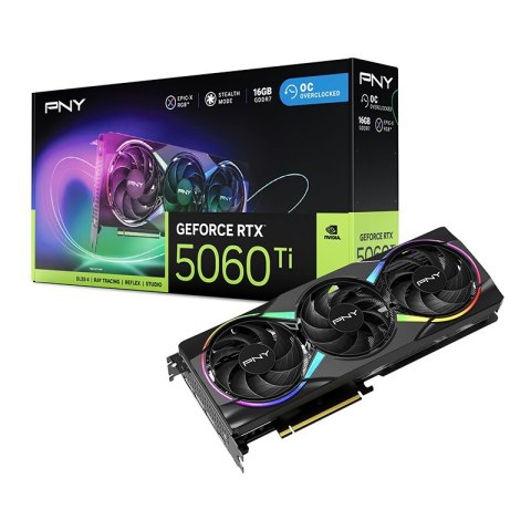 PNY Karta graficzna GeForce RTX 5060 Ti 16GB RGB VCG5060T16TFXXPB1-O