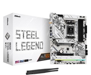 ASRock Płyta główna B650 STEEL LEGEND WIFI AM5 4DDR5 HDMI/DP M.2 ATX