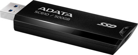 Dysk zewnętrzny SSD Adata SC610 500GB USB3.2A czarny