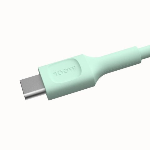 KABEL USB-C / USB-C Greencell PowerFlex 120cm PD 100W zielony silikonowy