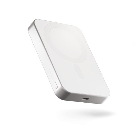 ZENS Slim Qi2 Aluminium Powerbank - magnetyczny powerbank 10000 mAh kompatybilny z MagSafe i Qi2 (white)