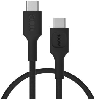 KABEL USB-C / USB-C Greencell PowerStream 30cm PD 100W czarny w oplocie