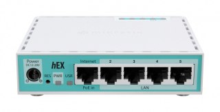 MikroTik Router hEX 5xGE USB PoE IN E50UG