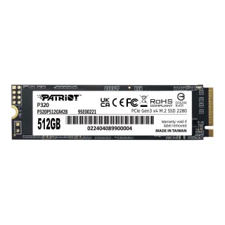 Dysk SSD Patriot P320 512GB M.2 2280 PCIe Gen3 x4 NVMe (3000/2200 MB/s)