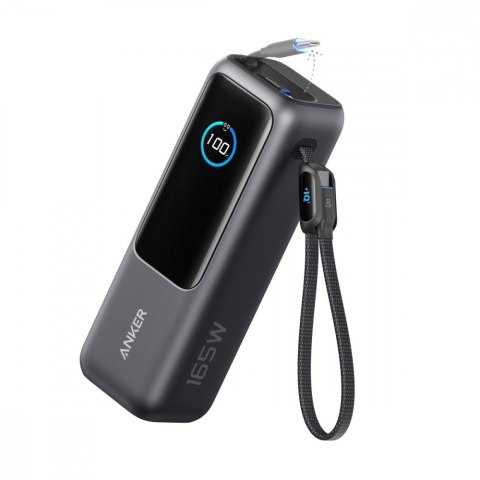 Anker Powerbank ZOLO 25000mAh 165W wbudowany kabel USB-C szary