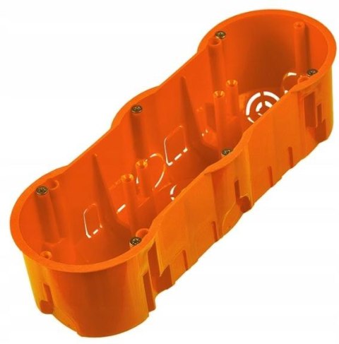 Puszka końcowa 60 potrójna z wkrętami, głęboka PAWBOL A.0043WPG