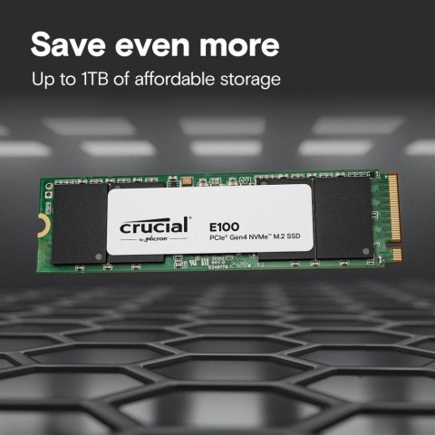 Crucial Dysk SSD E100 2TB M.2 NVMe 2280 PCIe 4.0 5000/4500 MB/s