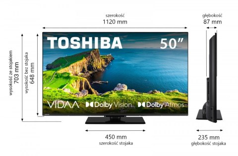 Toshiba Telewizor LED 50 cali 50UV3F63DG