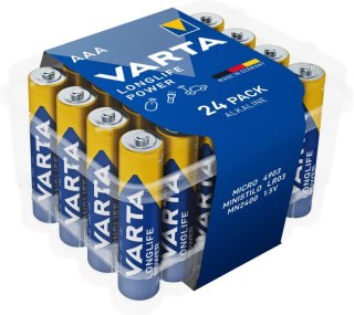 BATERIE ALKALICZNE VARTA R3 (AAA) LONGLIFE POWER 24szt PREMIUM BOX