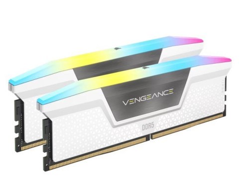 Corsair Pamięć DDR5 Vengeance RGB 32GB/6000 (2*16GB) CL30 Intel XMP, white