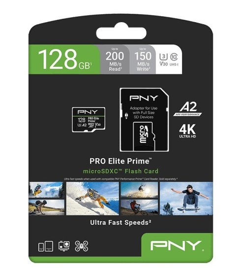 PNY Karta pamięci mSDXC Elite Prime 128GB P-SDU128V32200PEP-GE