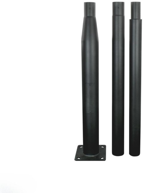 Słup oświetleniowy BEMKO składany 3 m 160×160 mm fi 60 mm czarny