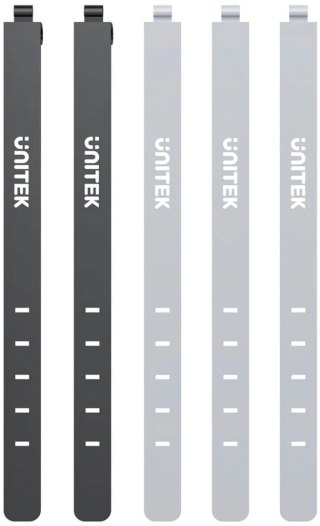 Organizer do kabli Unitek FlexiTie Zestaw silikonowych opasek kablowych