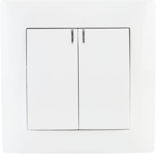 Łącznik podwójny z podświetleniem VCX WESA LC 04 Biały