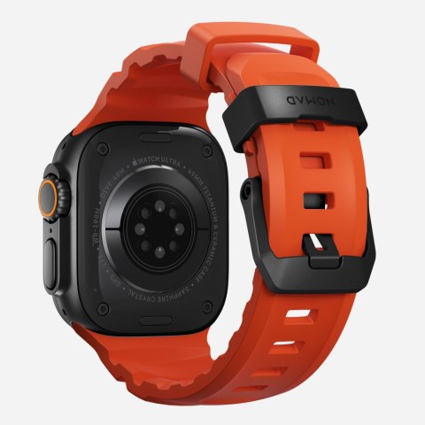NOMAD Rocky Point Band - pasek do Apple Watch 46mm/49mm z FKM oraz tytanu (magma, black hardware)