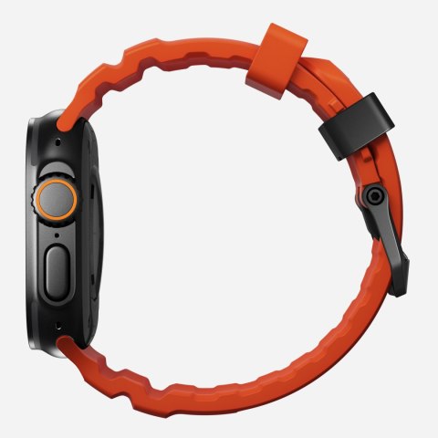 NOMAD Rocky Point Band - pasek do Apple Watch 46mm/49mm z FKM oraz tytanu (magma, black hardware)