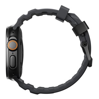 NOMAD Rocky Point Band - pasek do Apple Watch 46mm/49mm z FKM oraz tytanu (storm, black hardware)