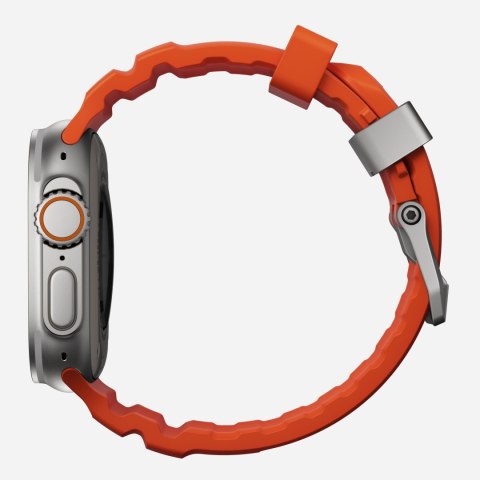 NOMAD Rocky Point Band - pasek do Apple Watch 46mm/49mm z FKM oraz tytanu (magma, natural hardware)