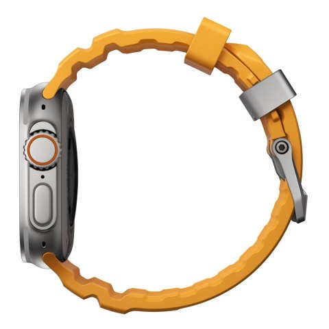 NOMAD Rocky Point Band - pasek do Apple Watch 46mm/49mm z FKM oraz tytanu (sol, natural hardware)
