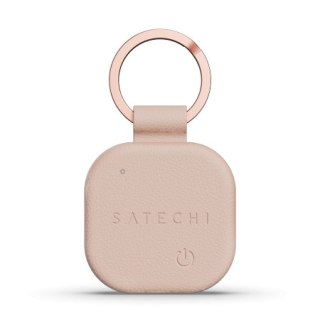 Satechi FindAll Keychain - brelok ze skóry wegańskiej z lokalizatorem kompatybilny z Apple Find My (desert rose)