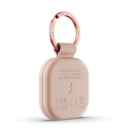 Satechi FindAll Keychain - brelok ze skóry wegańskiej z lokalizatorem kompatybilny z Apple Find My (desert rose)