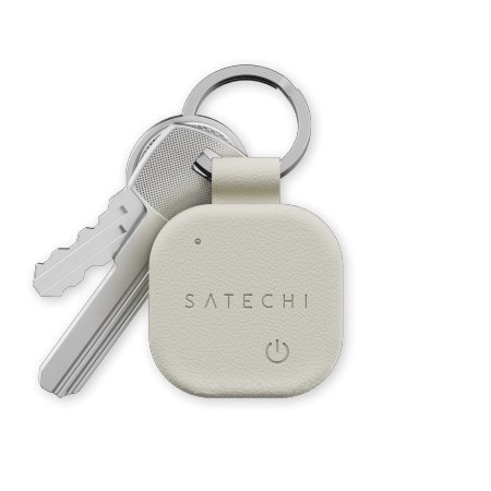 Satechi FindAll Keychain - brelok ze skóry wegańskiej z lokalizatorem kompatybilny z Apple Find My (sand)