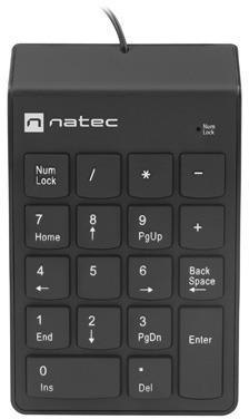 Klawiatura numeryczna Natec Goby 2 USB czarna